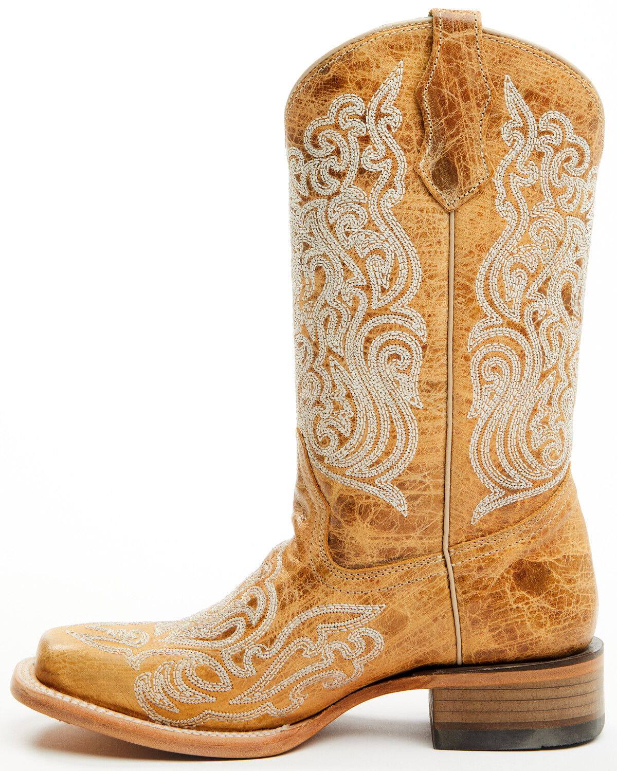 Corral Girls' Luminescent Embroidered Western Boots - Square Toe