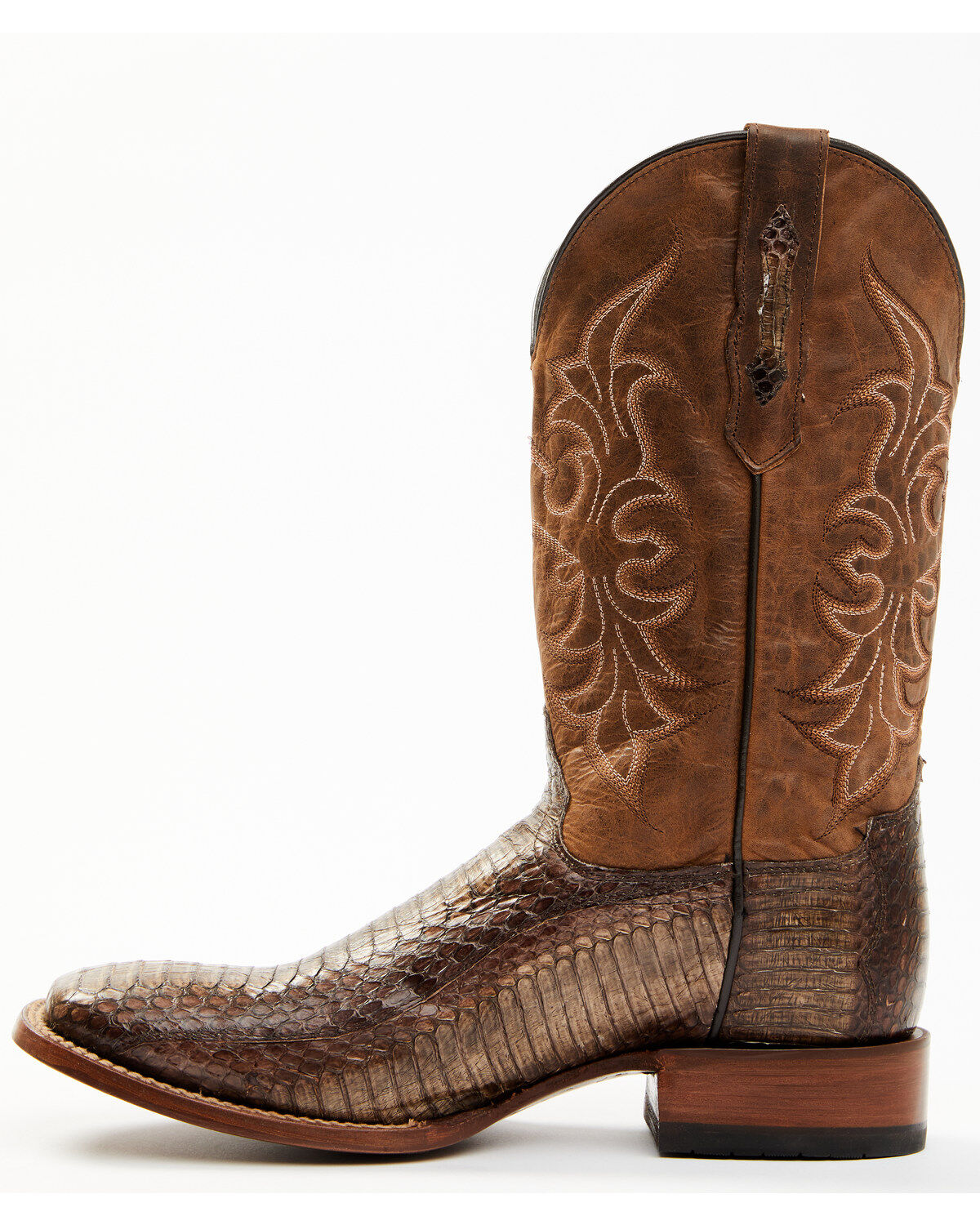 Cody James Men's Cobra Brown Exotic Western Boots - Broad Square Toe