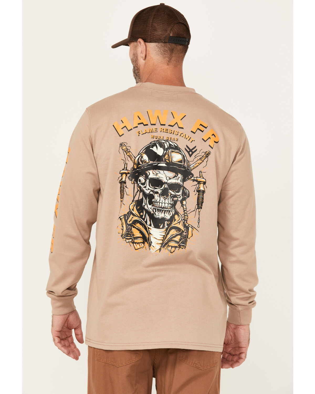 Hawx Men's FR Turbo Charge Long Sleeve Graphic Work T-Shirt