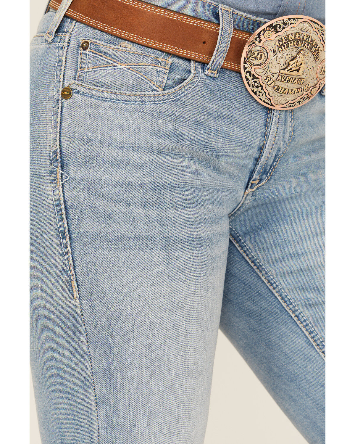 Ariat Women's R.E.A.L. Light Wash Perfect Arrow Fit Penelope Stretch Bootcut Jeans