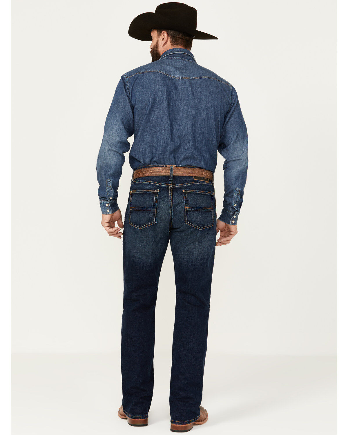 Ariat Men's M4 Relaxed Dustin Dark Wash Bootcut Stretch Jeans