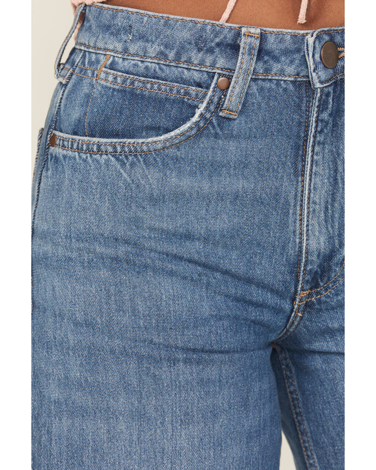 Wrangler Retro Women's Yvette Medium Wash High Rise Wide Leg Denim Jeans