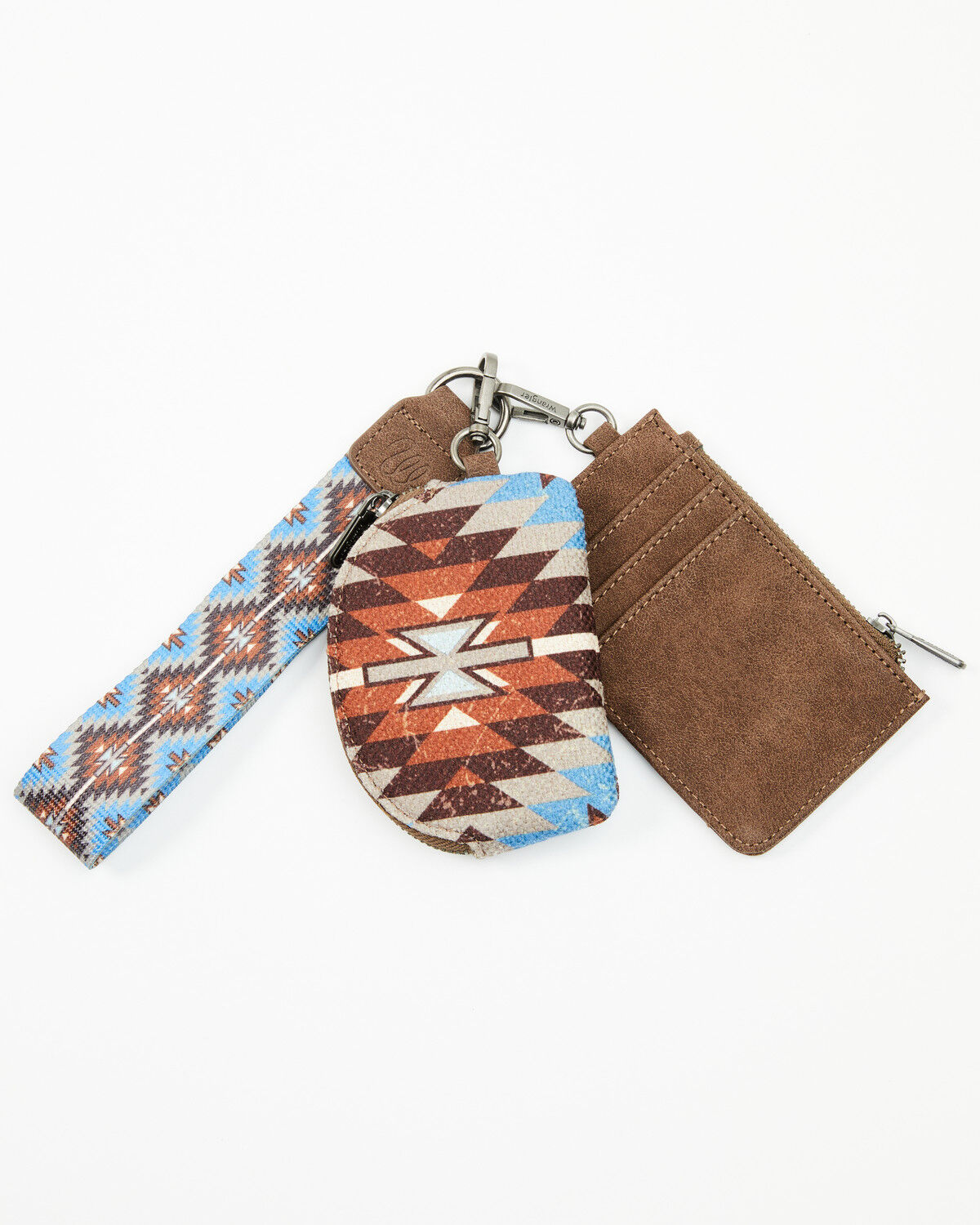Wrangler Southwestern Print Keychain Coin Wallet