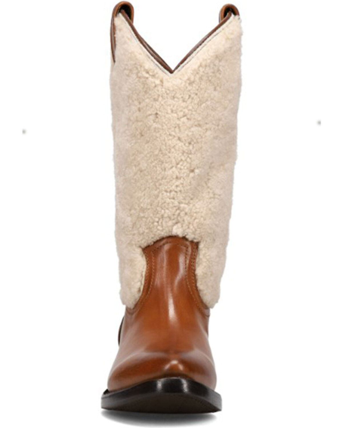 Frye Women's Billy Pull-On Shearling Western Boots - Round Toe