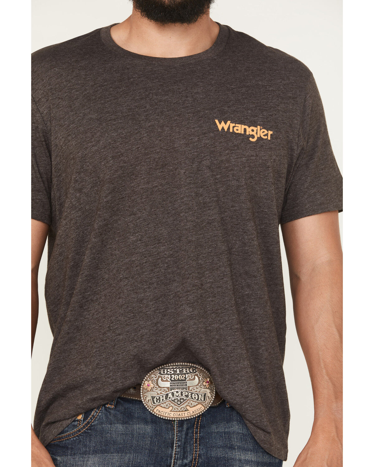 Wrangler Men's Cowboy Logo Short Sleeve Graphic T-Shirt