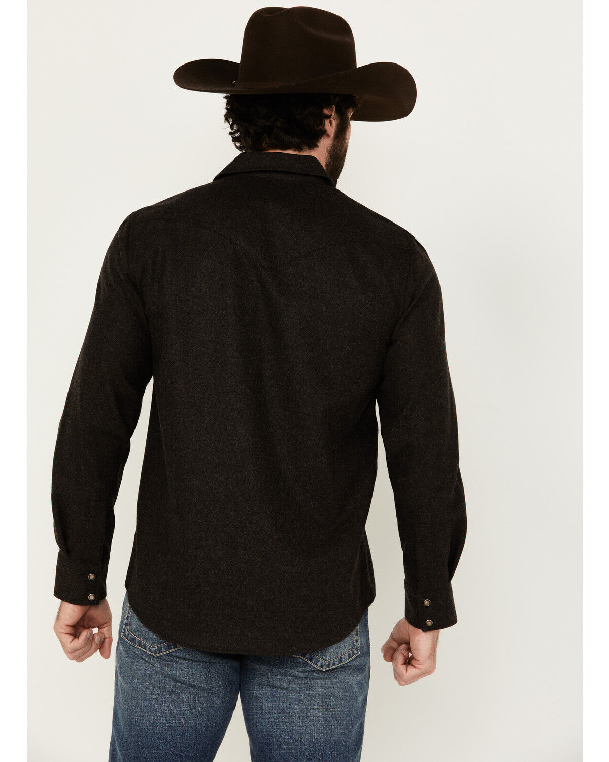 Pendleton Men's Canyon Solid Long Sleeve Snap Western Shirt