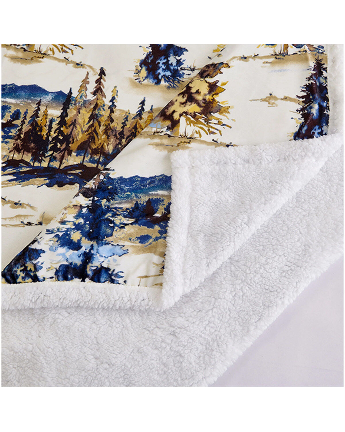 HiEnd Accents Acadia Campfire Sherpa Throw