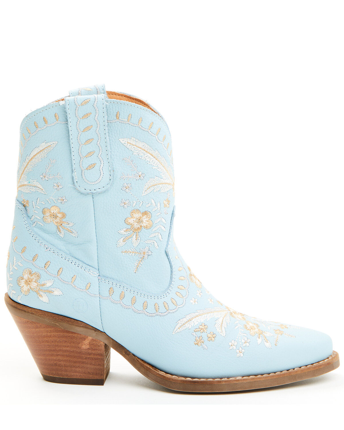 Dingo Women's Primrose Embroidered Leather Western Fashion Booties - Snip Toe