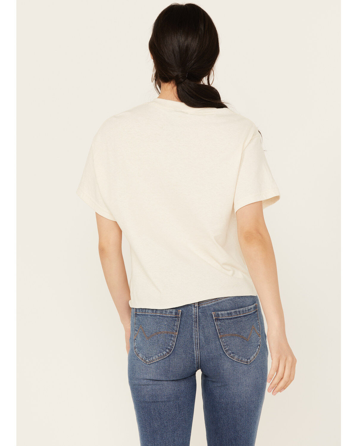 Brew City Beer Gear Women's Lone Star Cropped Short Sleeve Graphic Tee