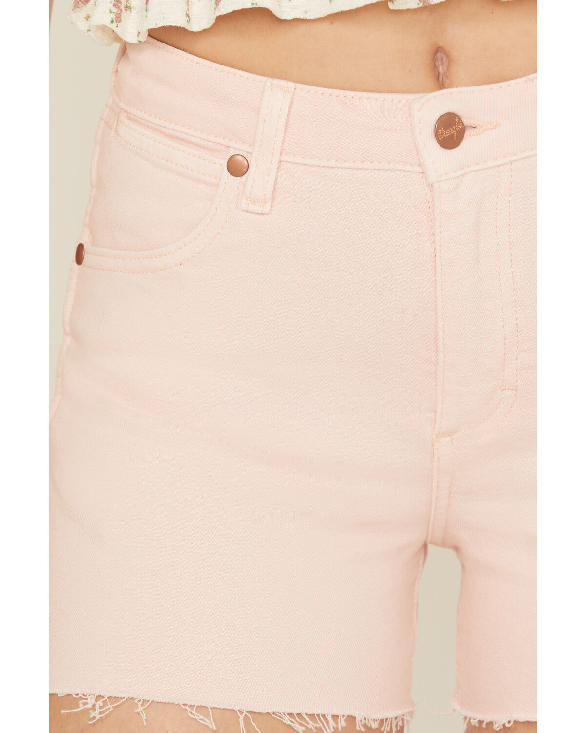 Wrangler Women's High Rise Cowboy Denim Shorts
