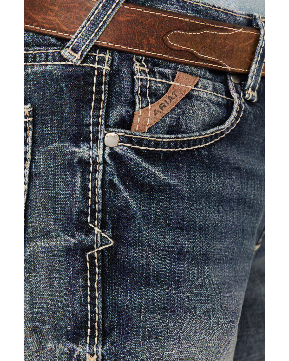 Ariat Boys' B4 Medium Wash Relaxed Bootcut Denim Jeans
