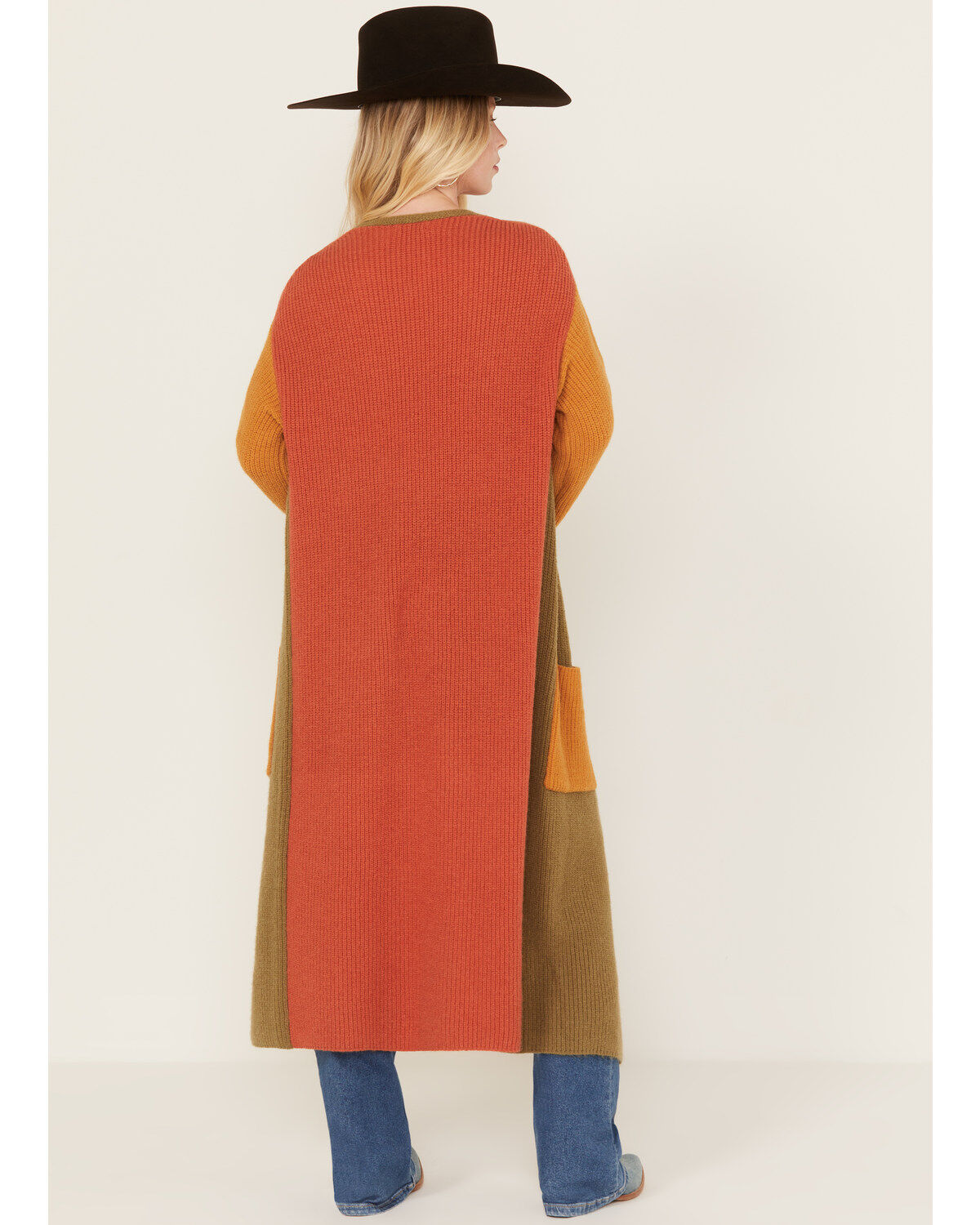 Revel Women's Color Block Duster Cardigan