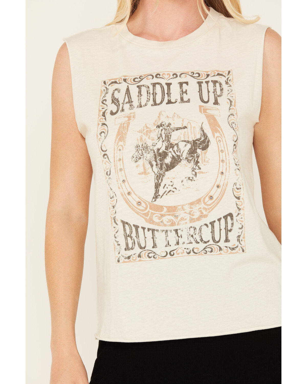 Idyllwind Women's Maude Saddle Up Buttercup Graphic Tank