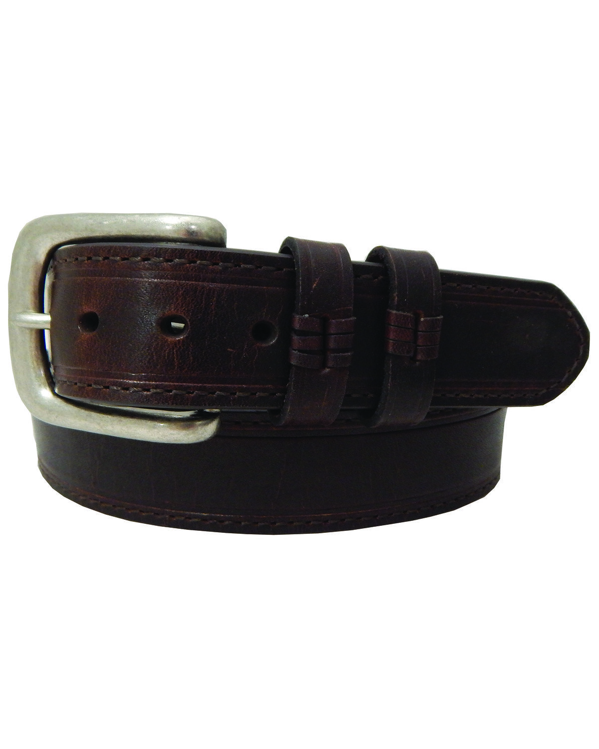 Danbury Men's Oil Tanned Double Keeper Belt - Big & Tall