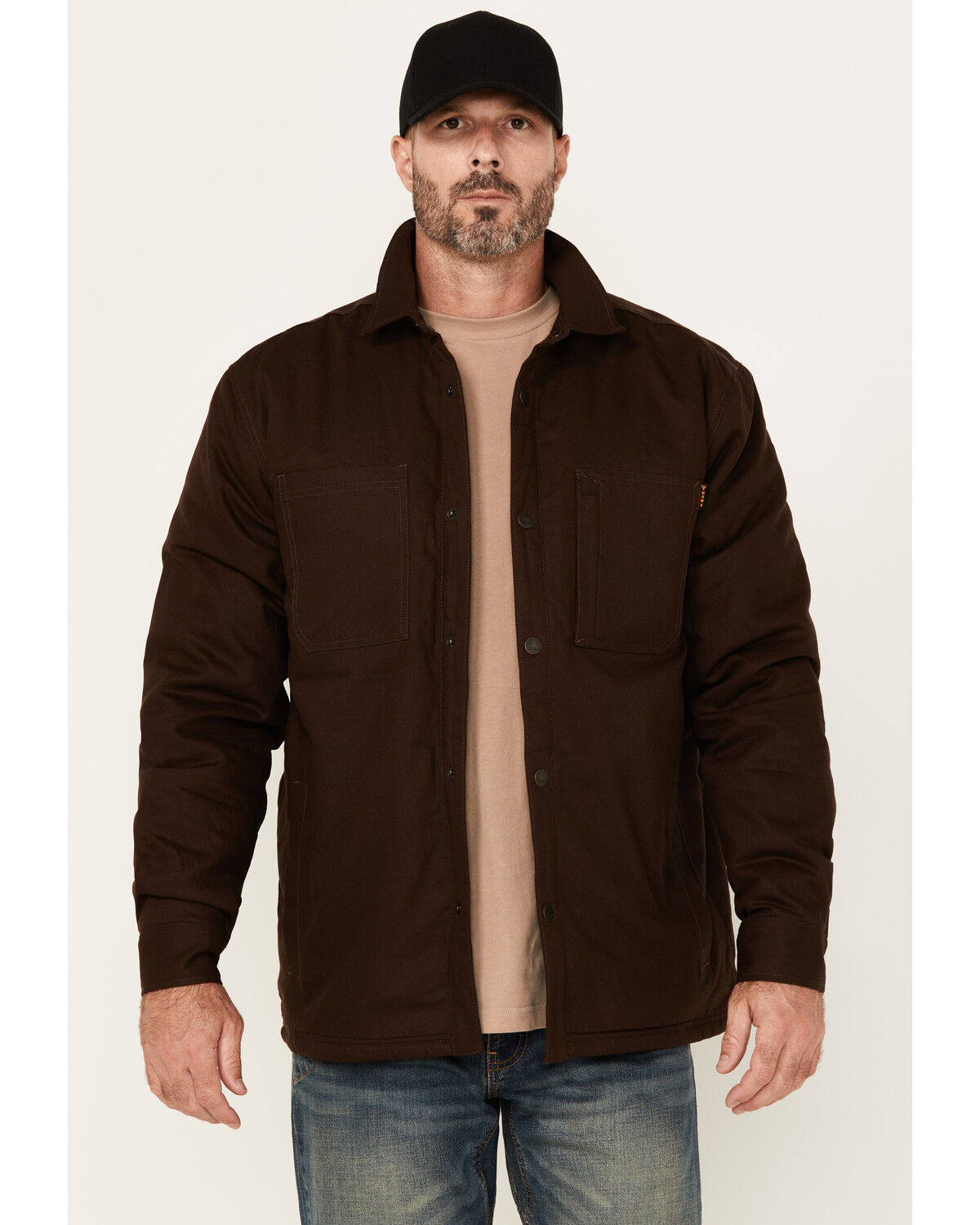 Hawx Men's Oakdale Sherpa Lined Waxed Shirt Jacket