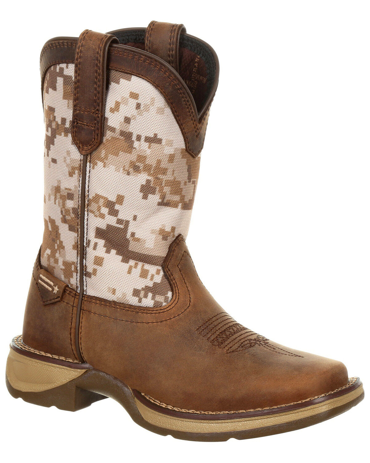 Durango Boys' Lil Rebel Desert Camo Western Boots - Square Toe