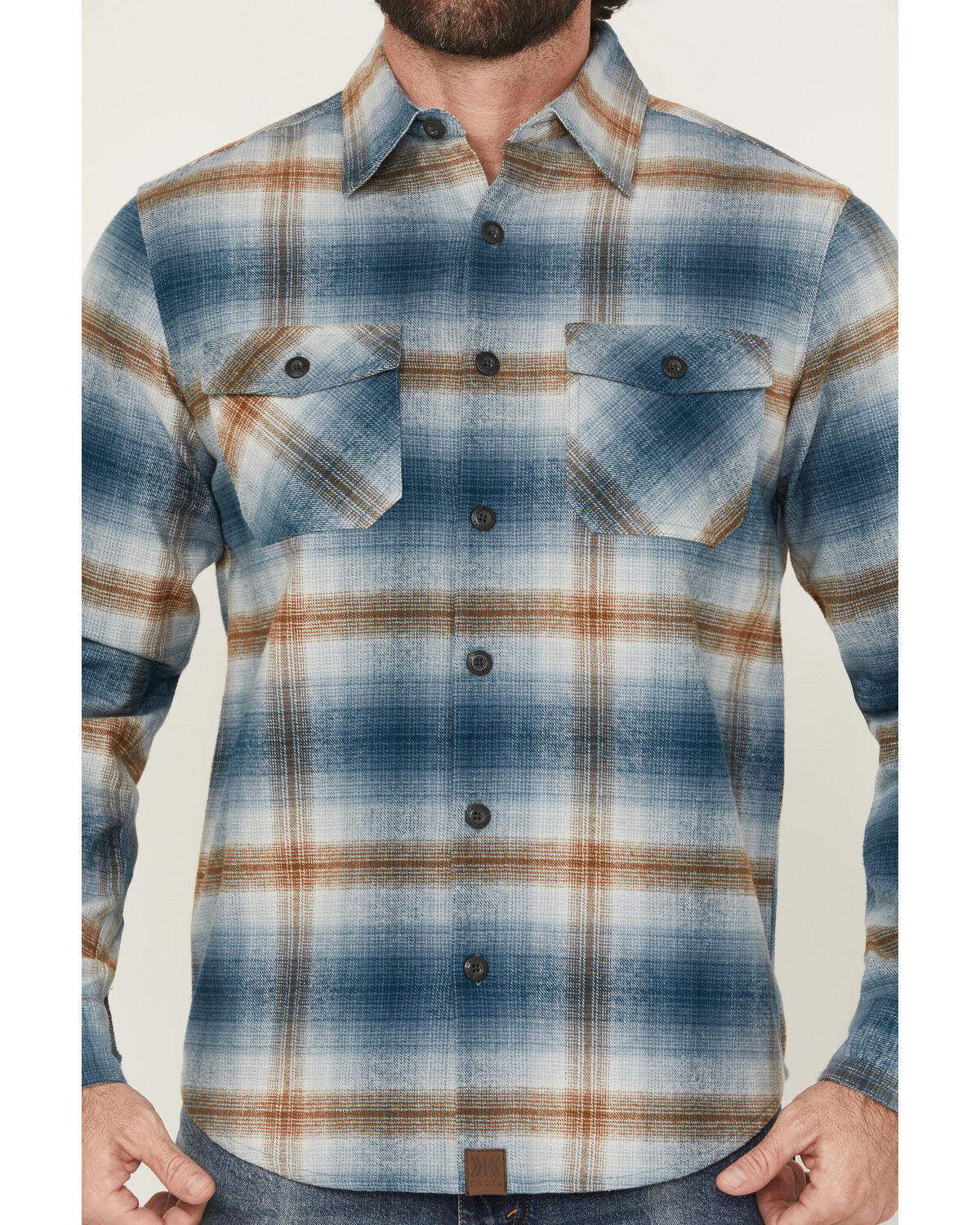 Dakota Grizzly Men's Briggs Plaid Print Long Sleeve Button-Down Flannel Shirt