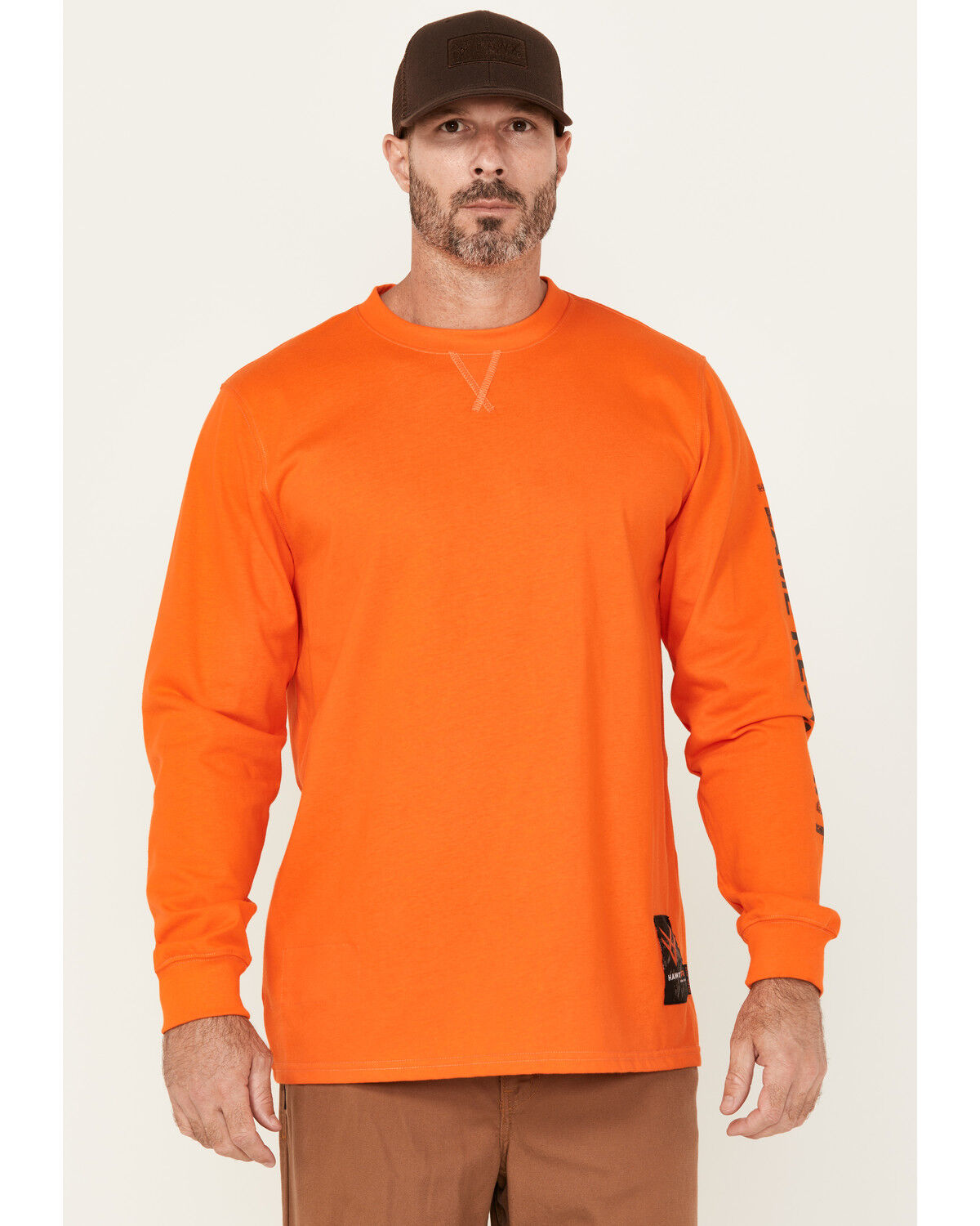 Hawx Men's FR Work American Long Sleeve Graphic Work T-Shirt