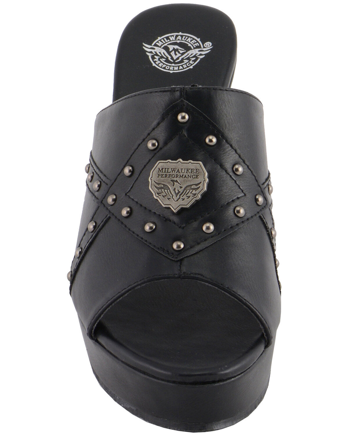 Milwaukee Leather Women's Crossover Open Toe Wedge Sandals