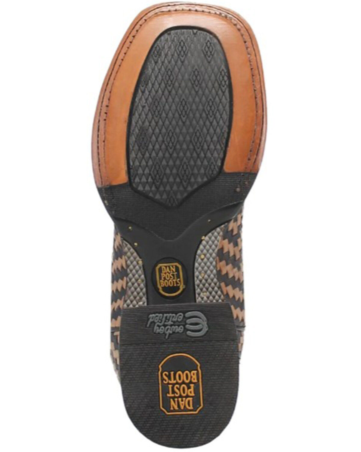 Dan Post Men's Keaton Basket Weave Performance Western Boots - Broad Square Toe