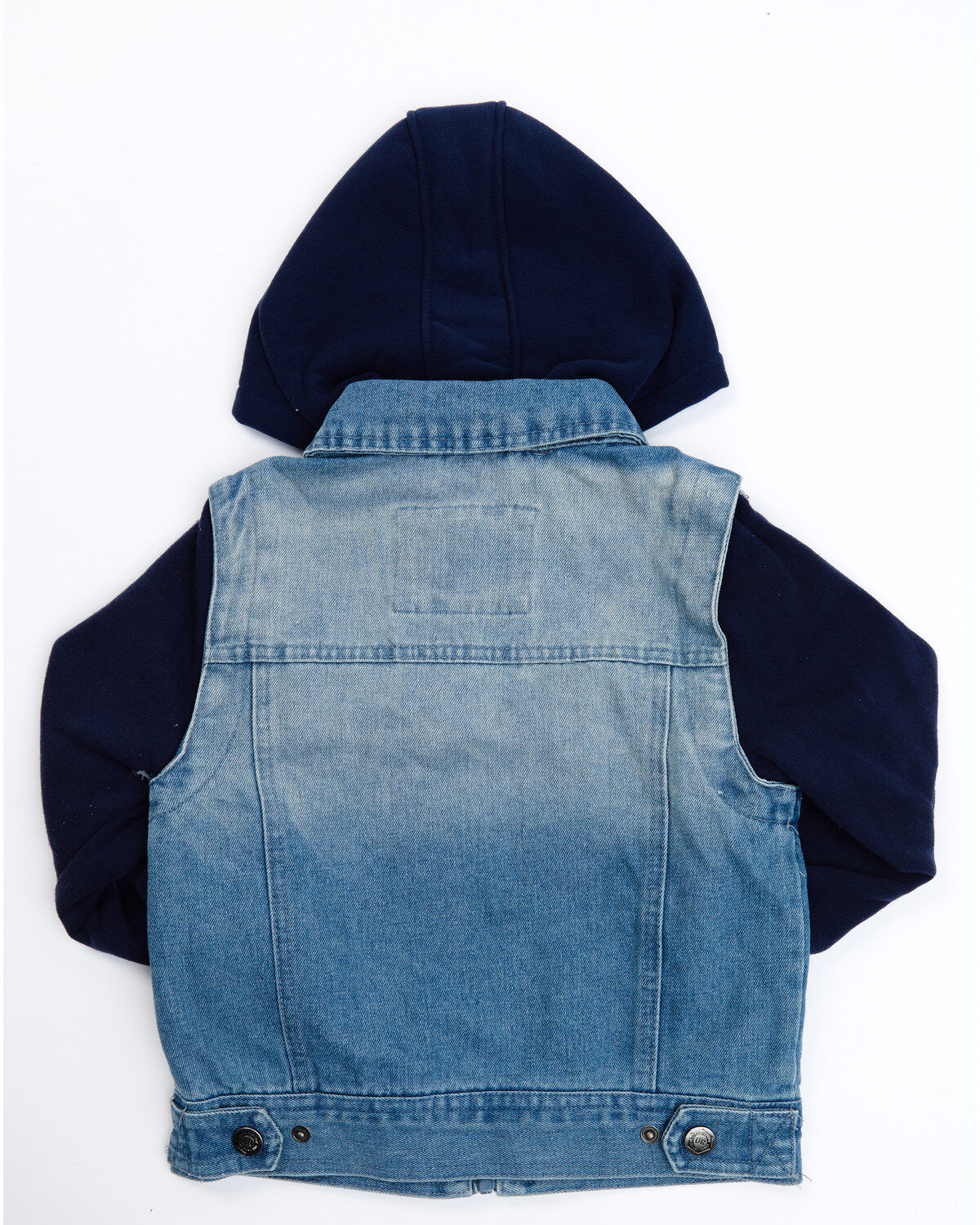 Urban Republic Boys' Denim Vest Layered Jacket