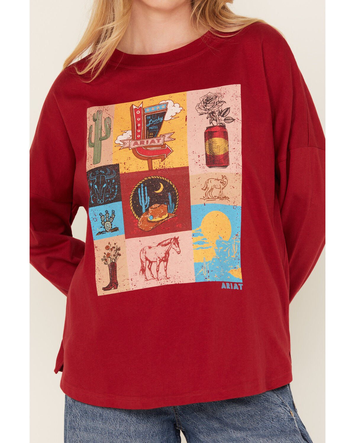Ariat Women's Desert Graphic Long Sleeve Graphic Shirt