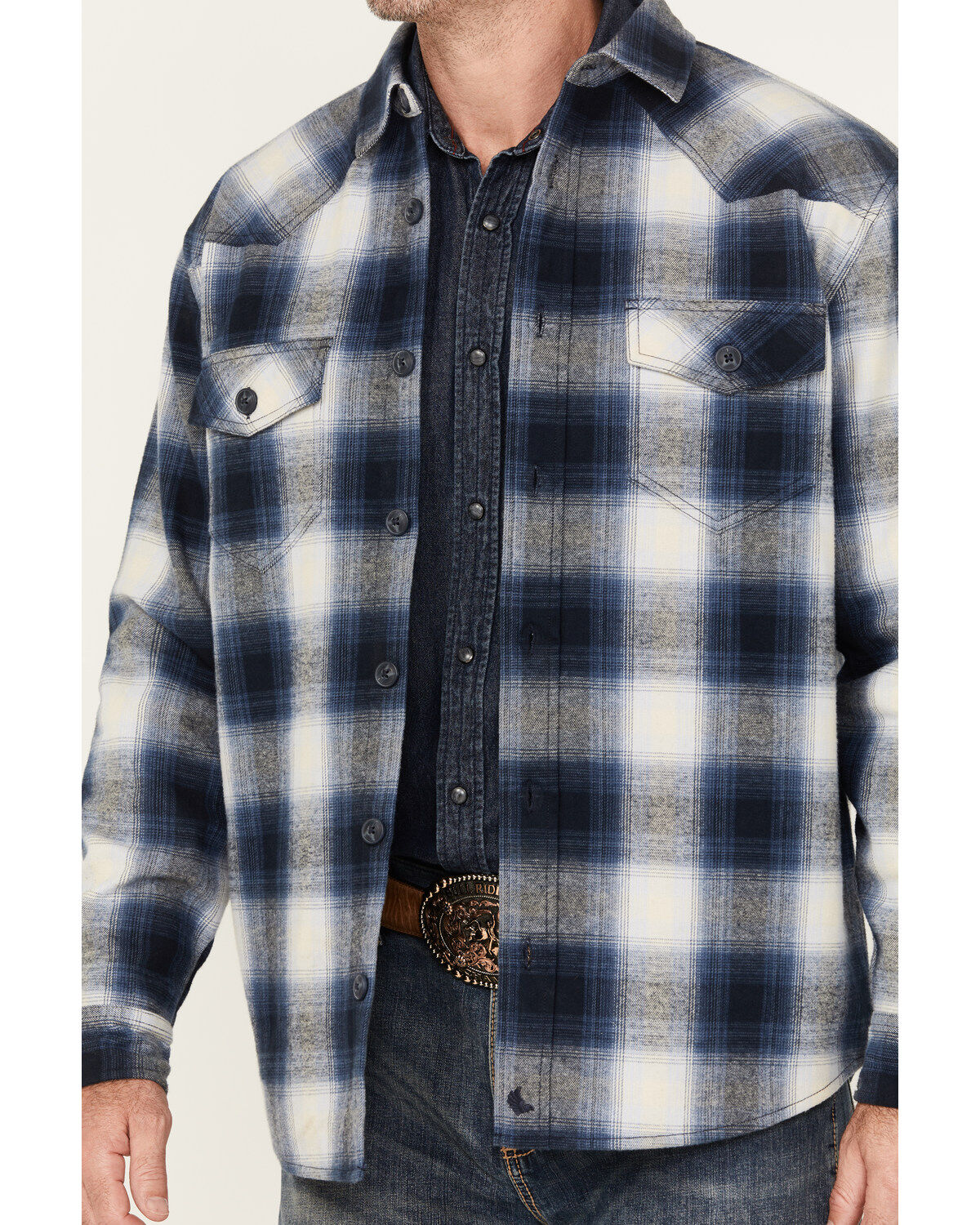 Cody James Men's Plaid Print Button-Down Jacket