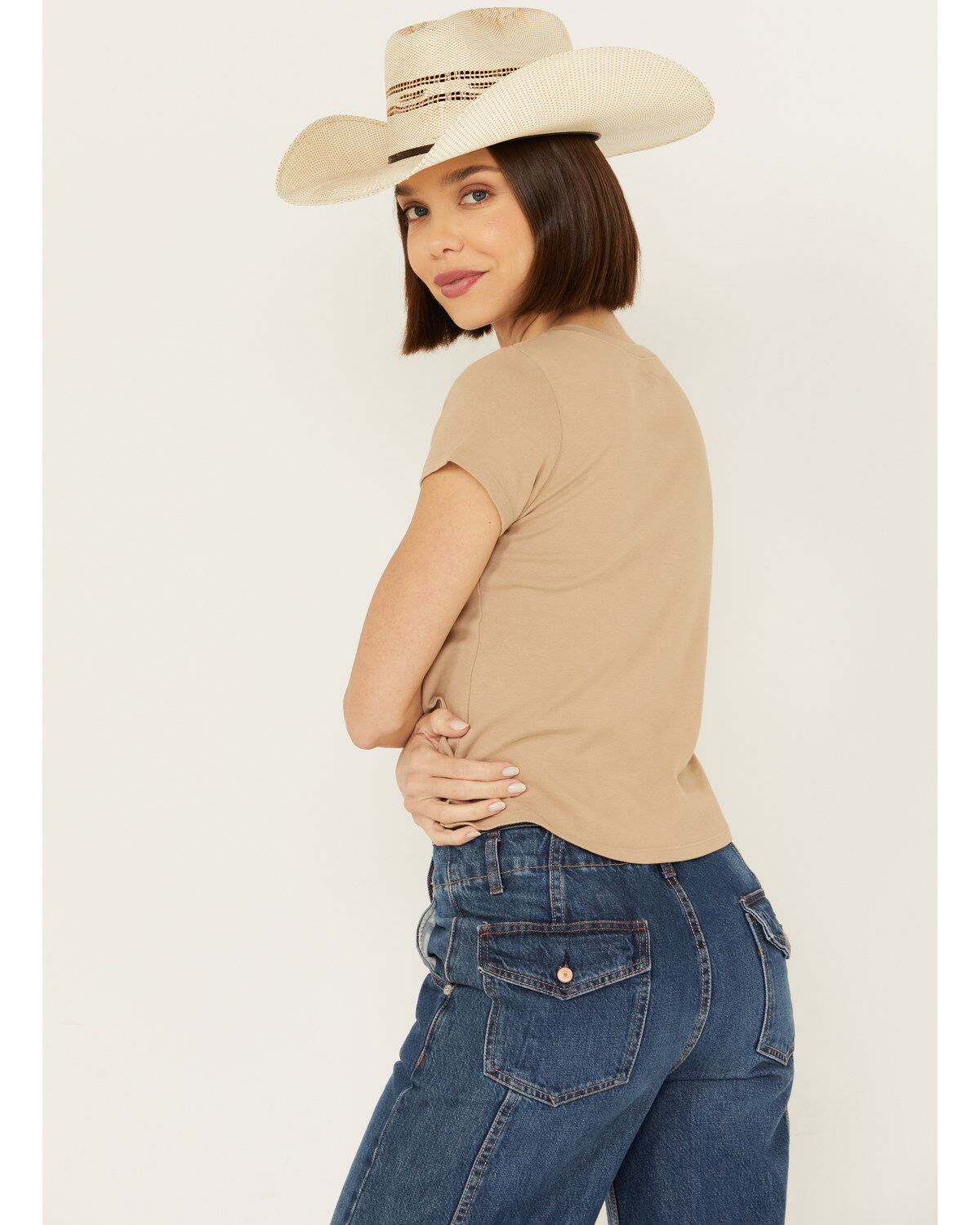 People of Leisure Women's Guns N' Roses Short Sleeve Baby Tee