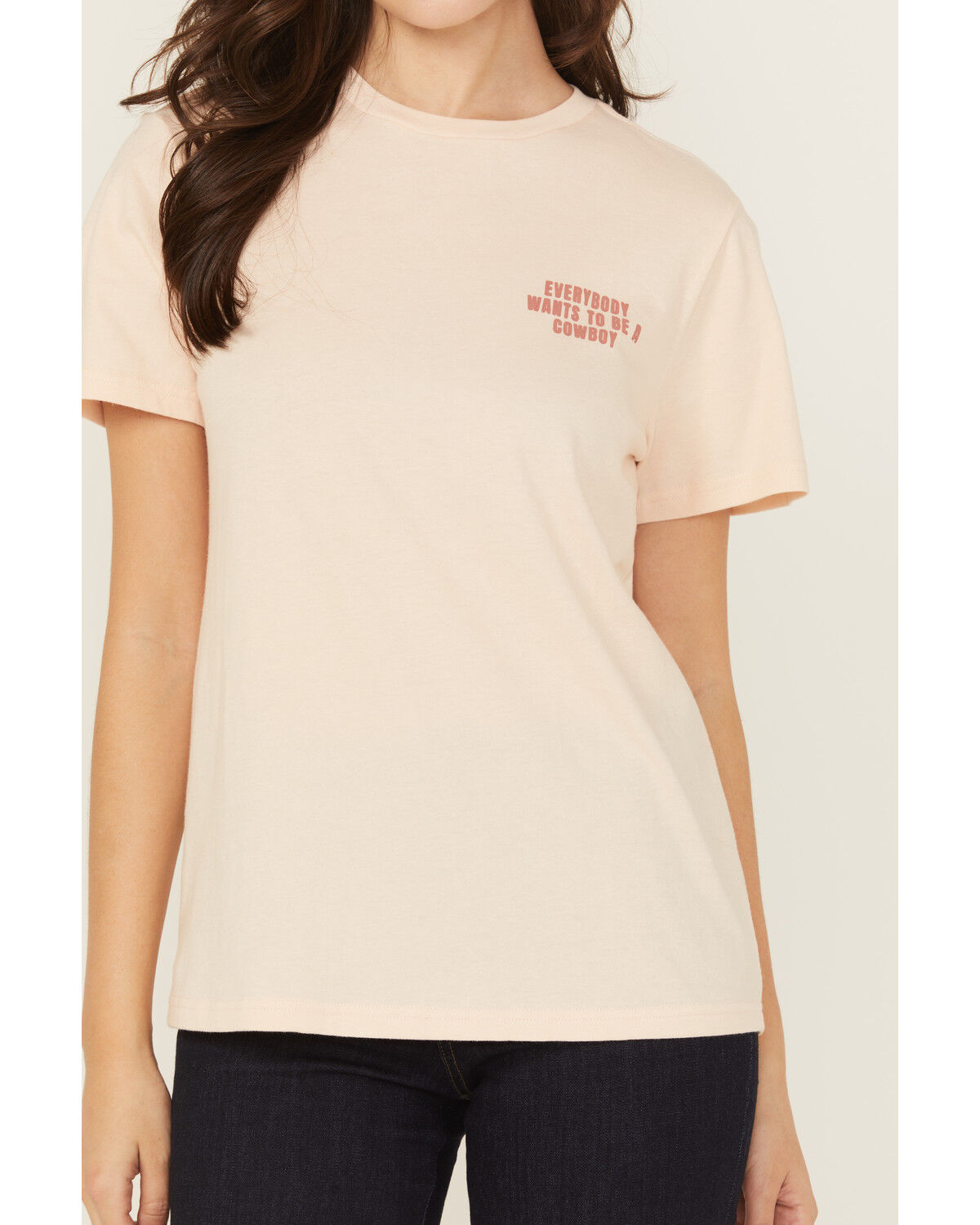 Wrangler X Lainey Wilson Women's Everybody Wants to Be a Cowboy Short Sleeve Graphic Tee