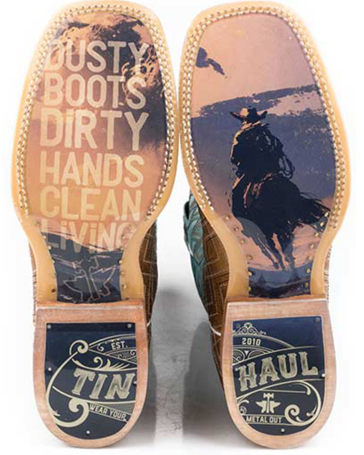 Tin Haul Men's Matrix Western Boots - Broad Square Toe