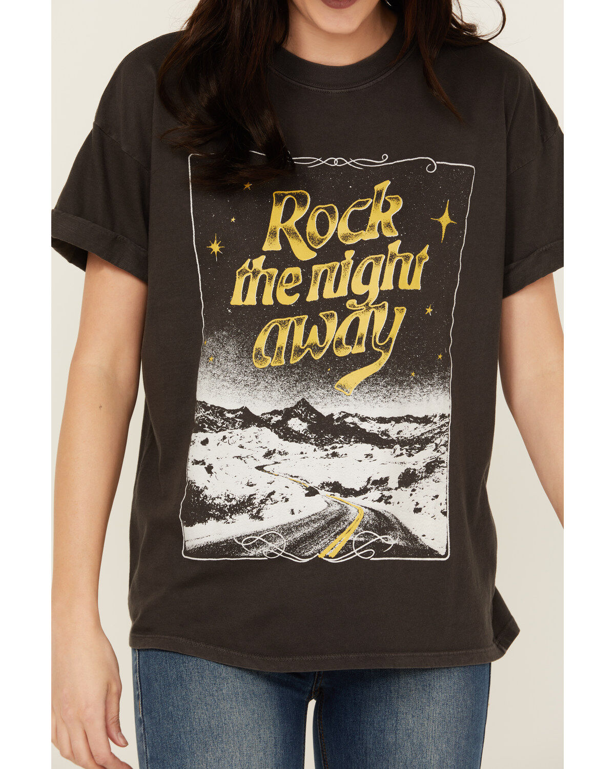 Girl Dangerous Women's Rock The Night Short Sleeve Graphic Tee