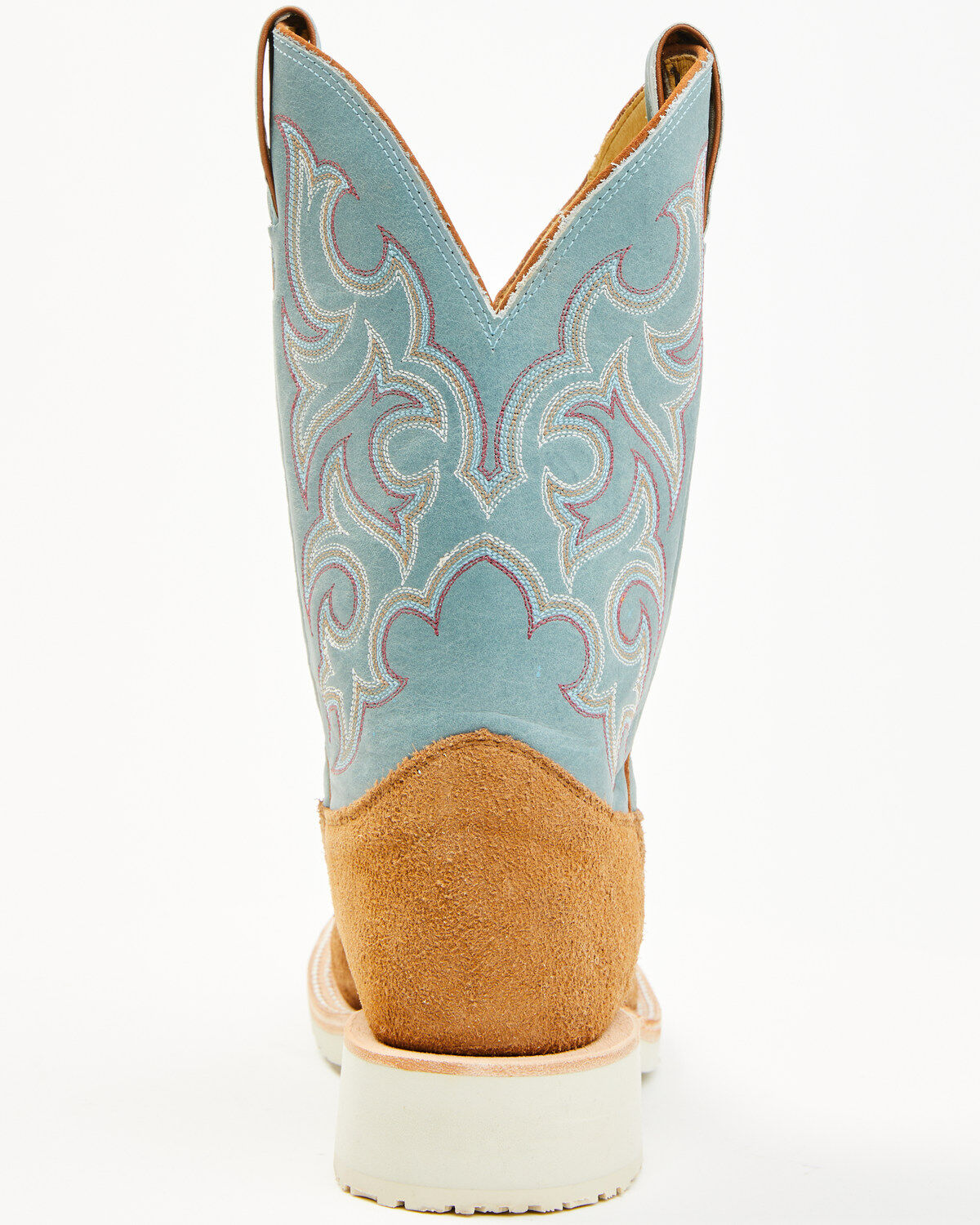 Justin Men's Alamo Roughout Western Boots - Broad Square Toe