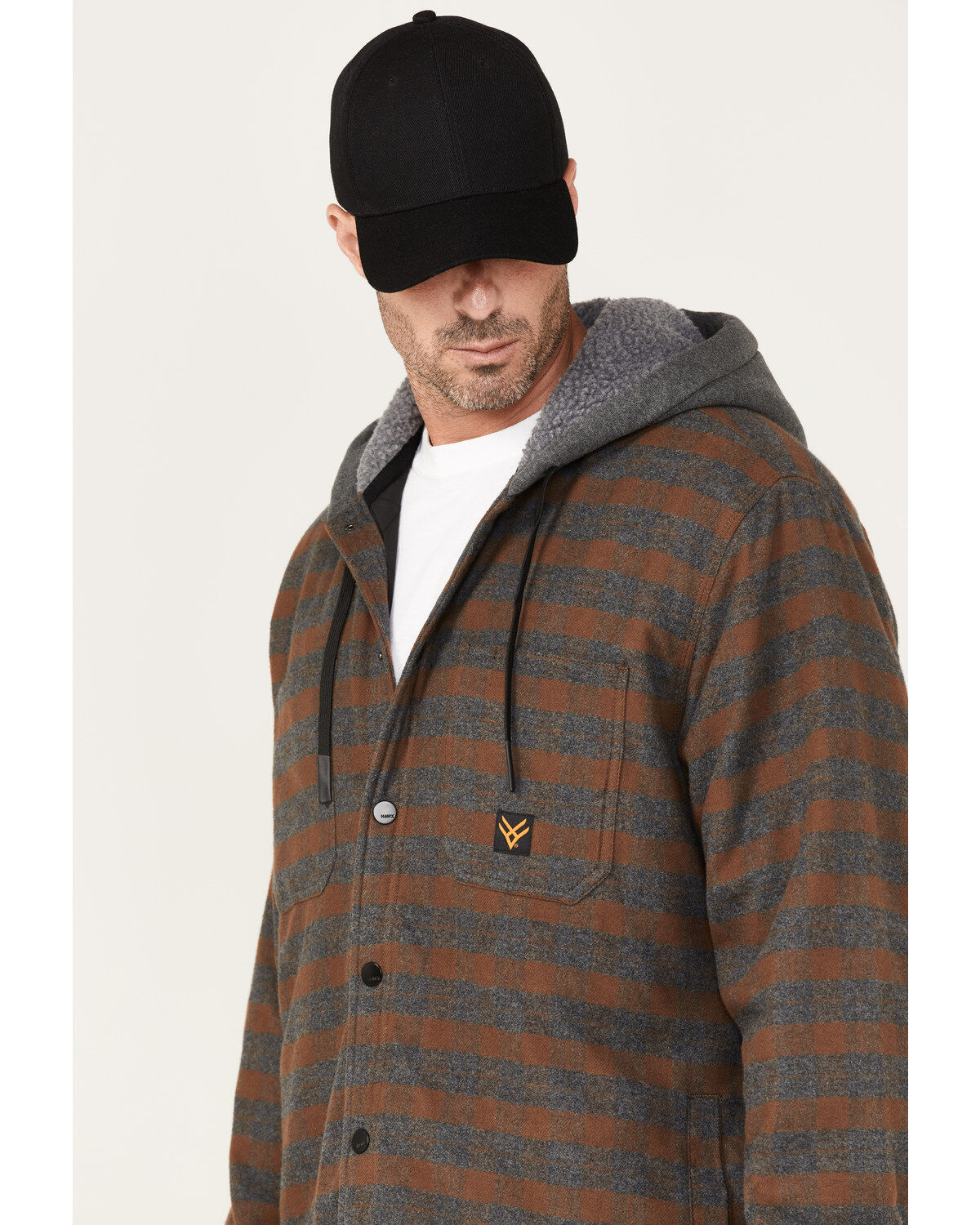 Hawx Men's Insulated Hooded Shirt Jacket