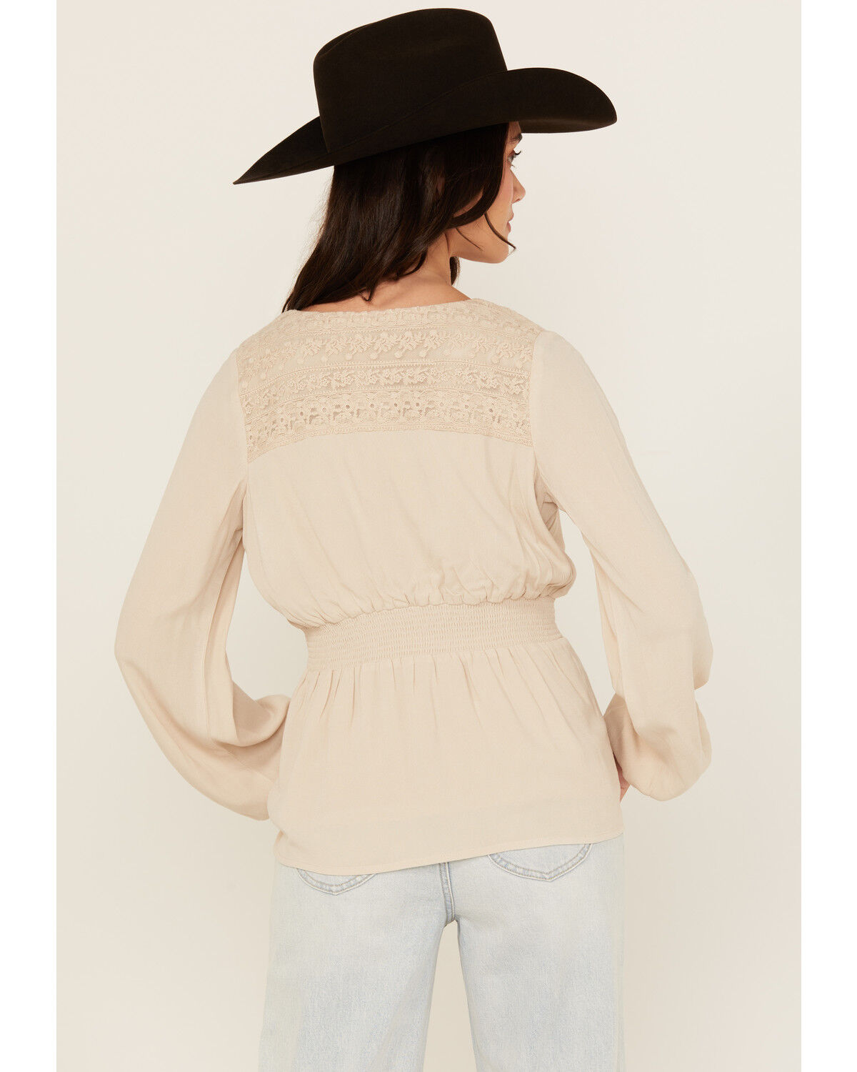 Shyanne Women's Lace Long Sleeve Button-Down Shirt