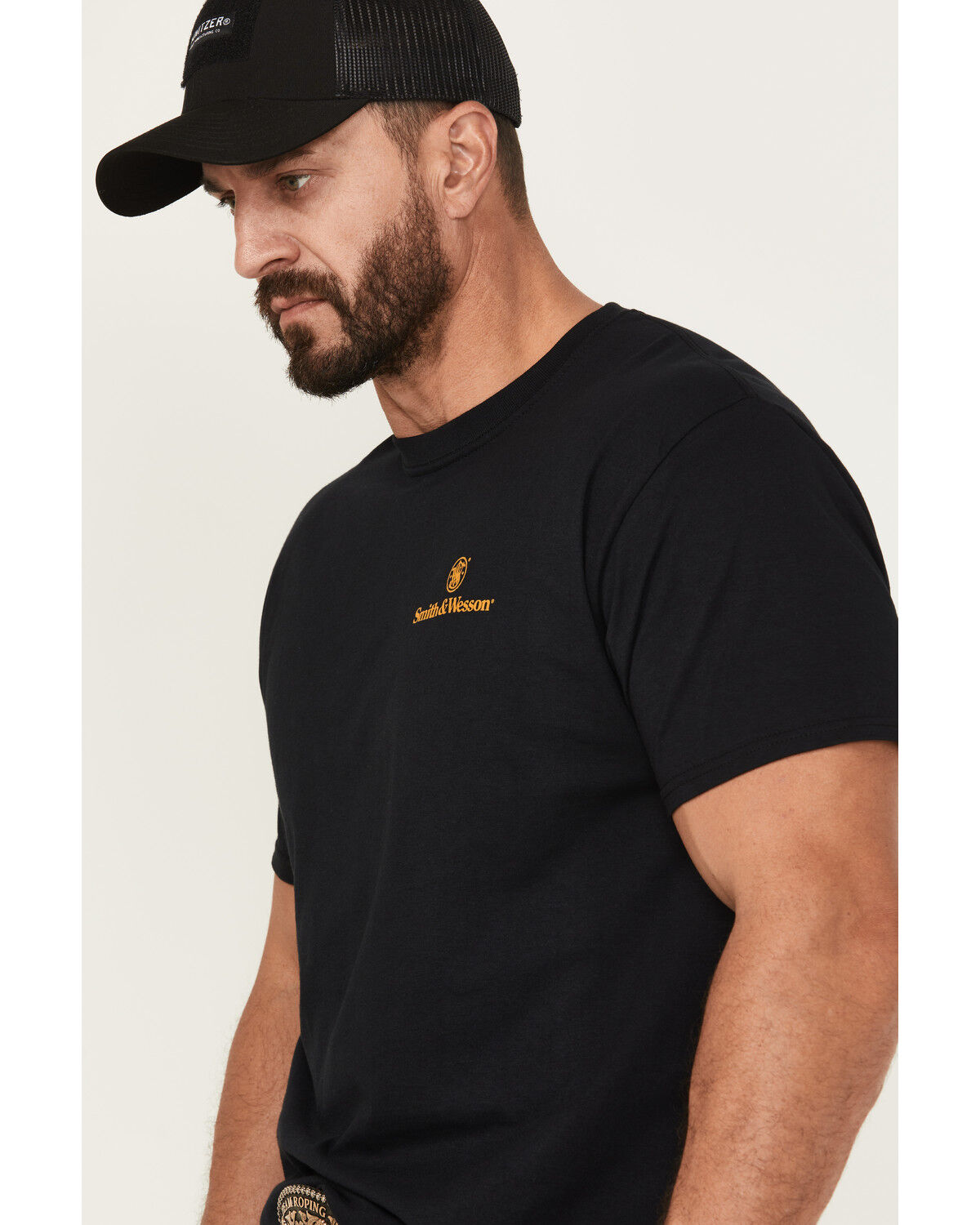 Smith & Wesson Men's Vintage Western Sign Logo Short Sleeve Graphic T-Shirt