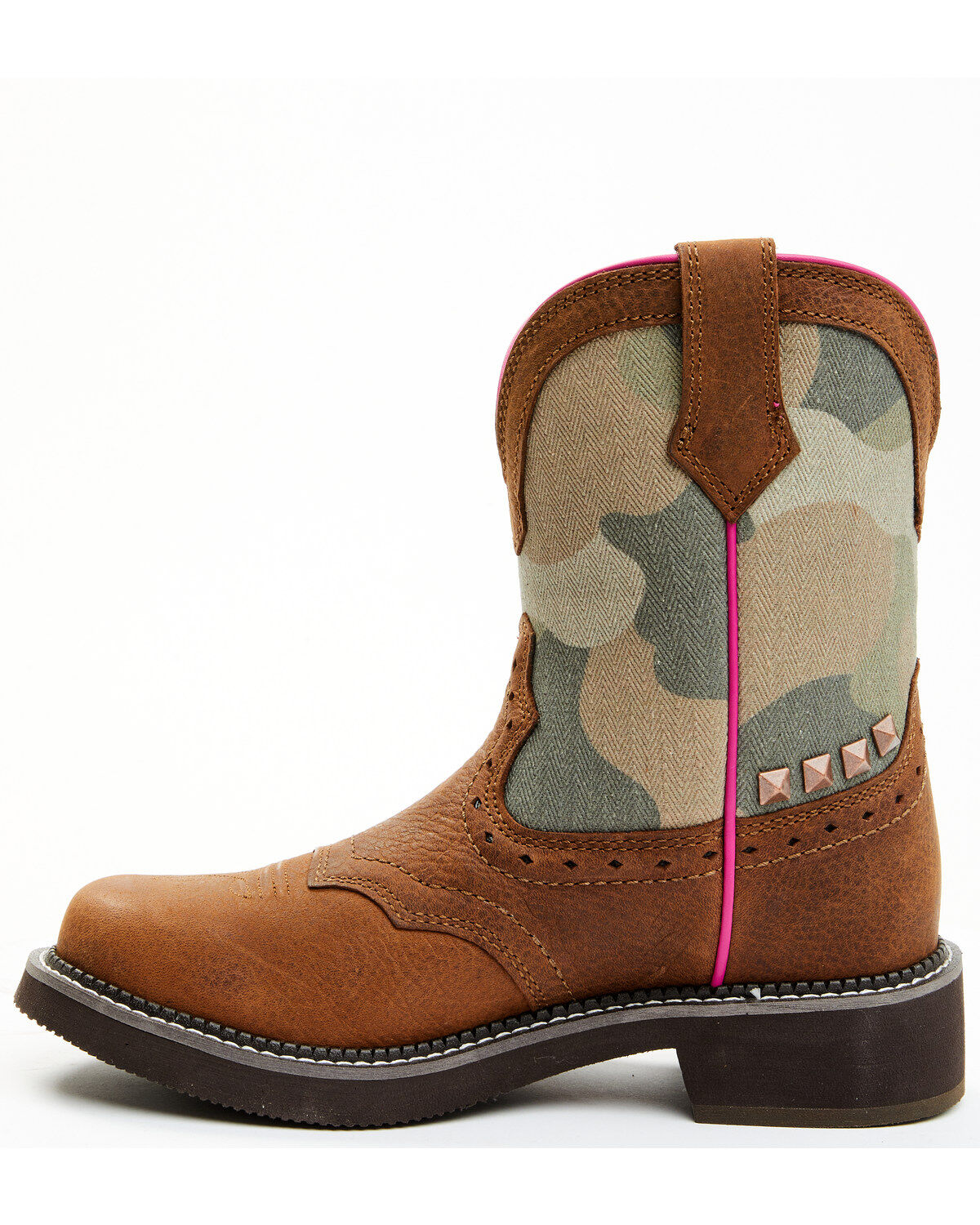 Shyanne Women's Jagger Camo Shaft Leather Western Boots - Wide Round Toe