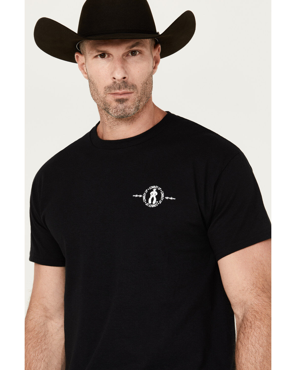 Cowboy Up Men's Step Aside Short Sleeve Graphic T-Shirt