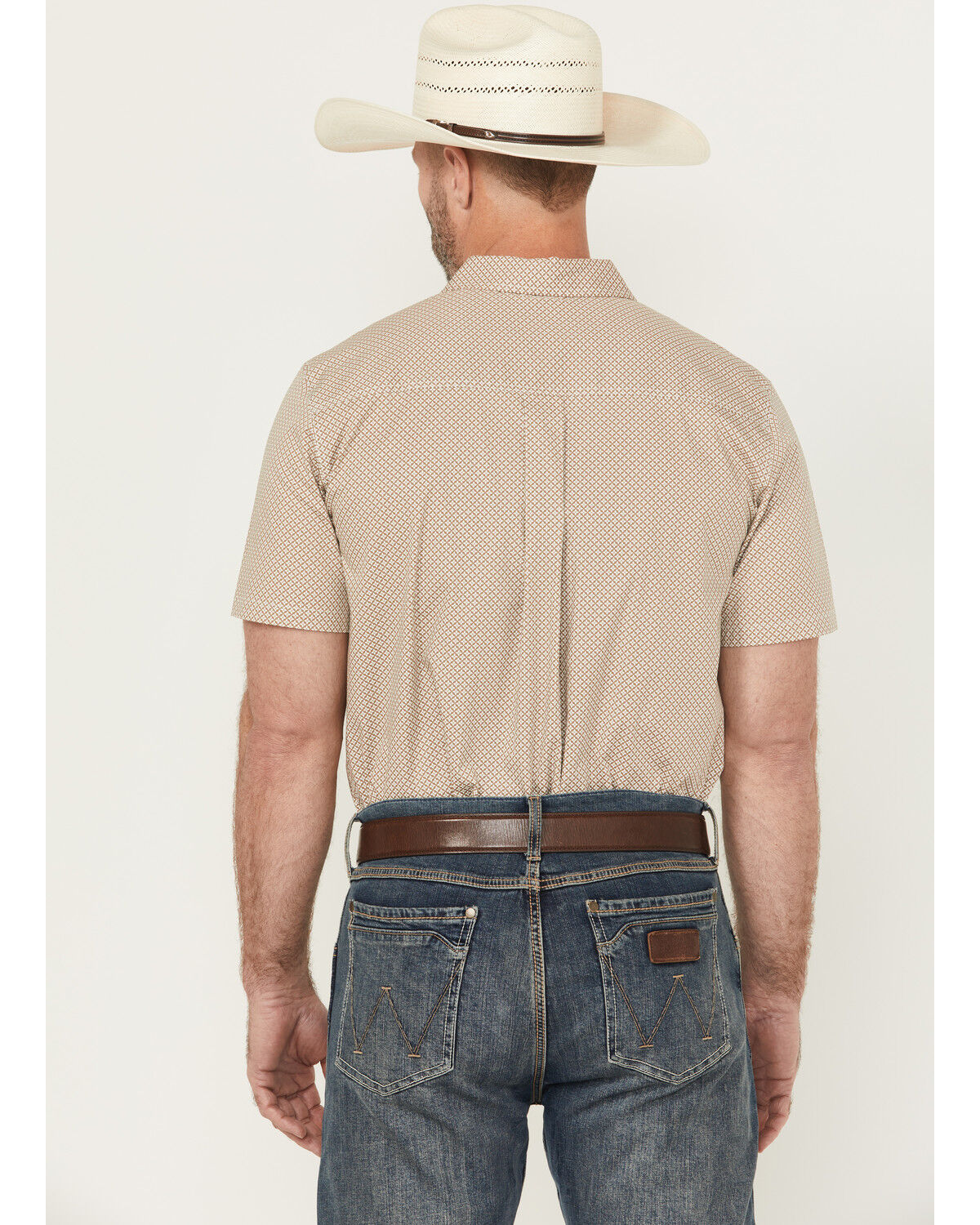 Cody James Men's Grill And Greet Geo Print Short Sleeve Button-Down Stretch Western Shirt