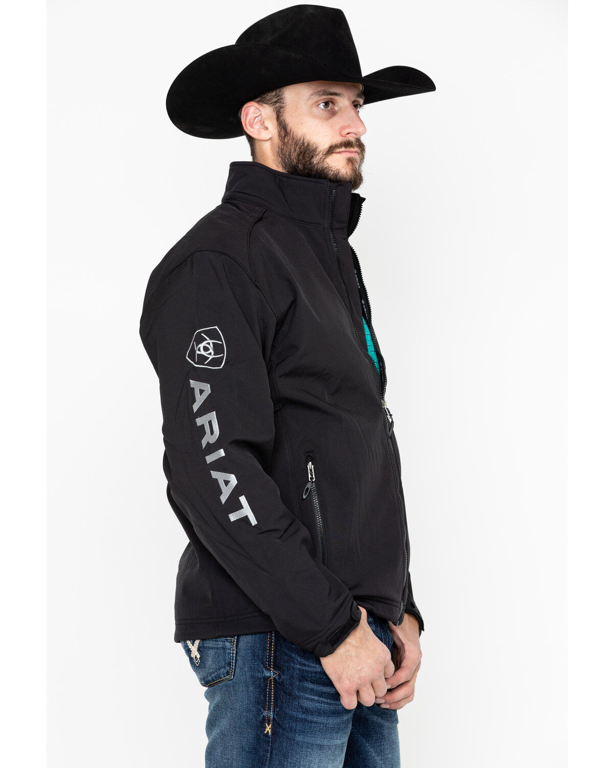 Ariat Men's Black Logo 2.0 Softshell Jacket - Big