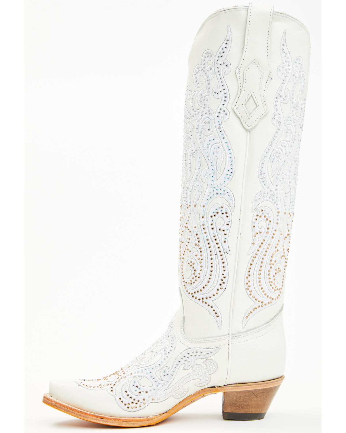 Corral Women's Crystal Embroidered Tall Western Boots - Snip Toe
