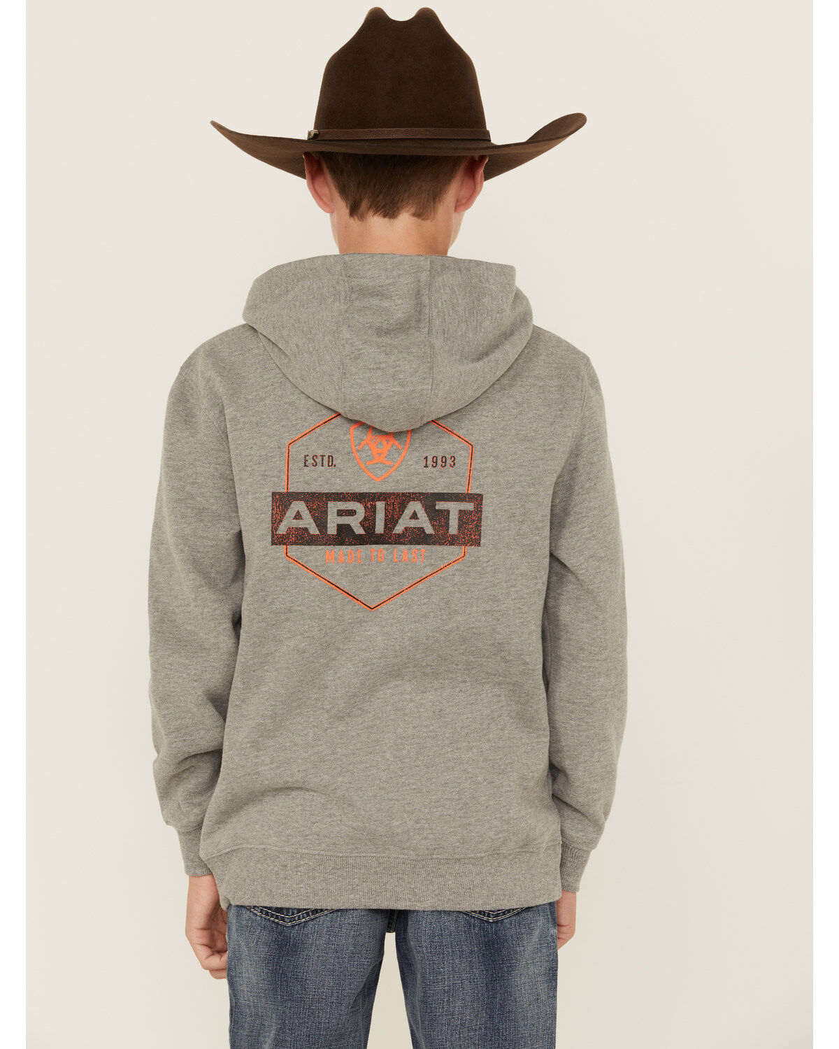 Ariat Boys' Logo Graphic Hooded Sweatshirt