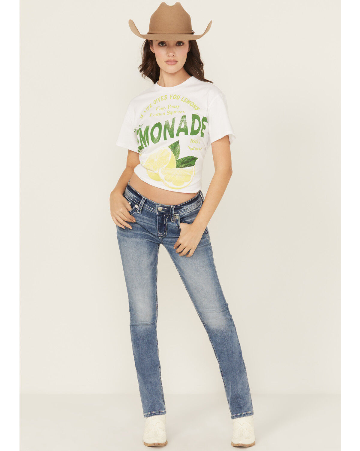 Miss Me Women's Medium Wash Wing Embroidered Bootcut Stretch Jeans