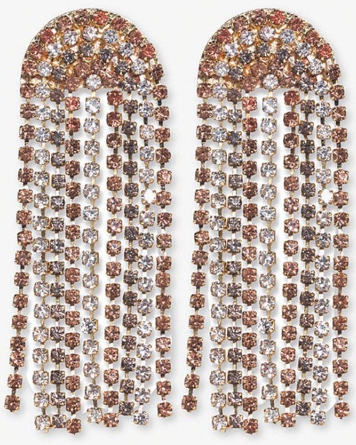 Ink + Alloy Women's Clara Waterfall Fringe Earrings