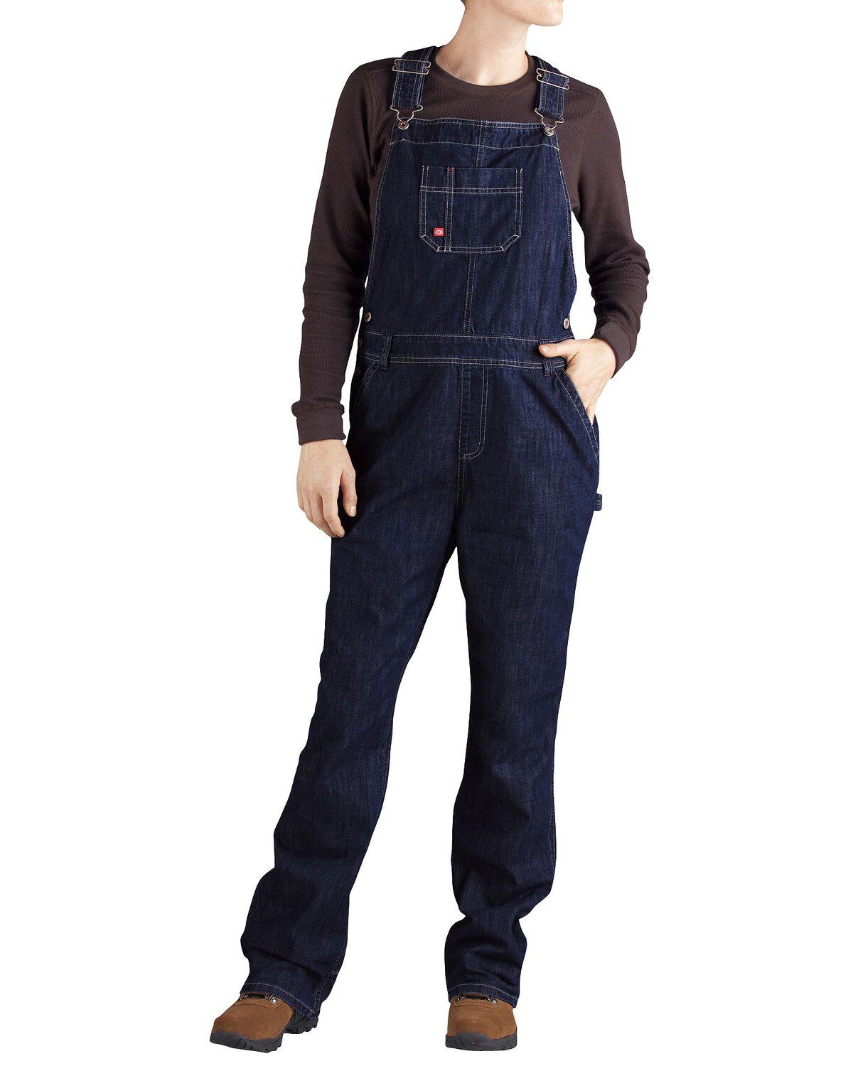 Dickies Women's Denim Bib Overalls - Big & Tall
