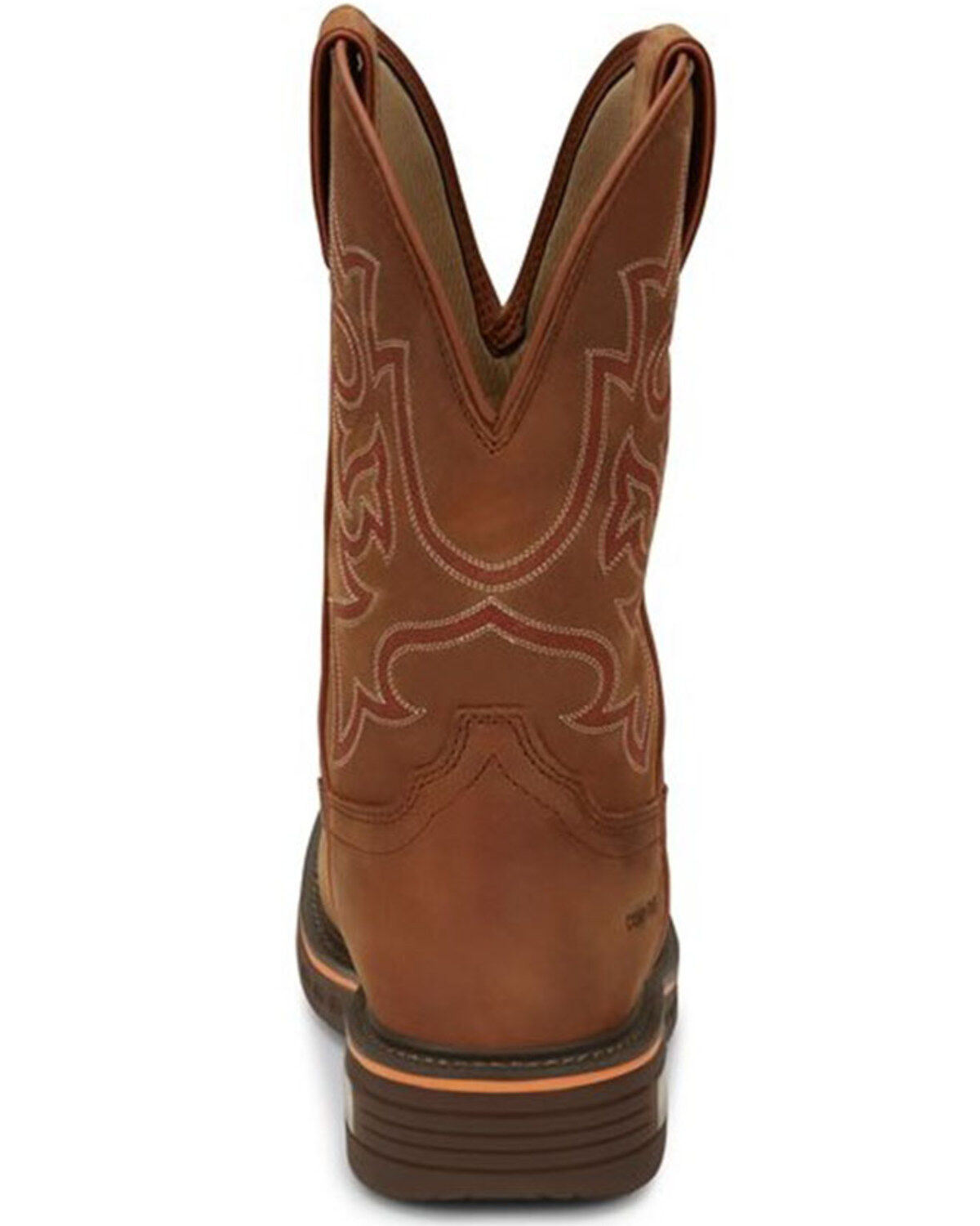 Justin Men's Resistor Russet Waterproof Western Work Boots - Nano Composite Toe