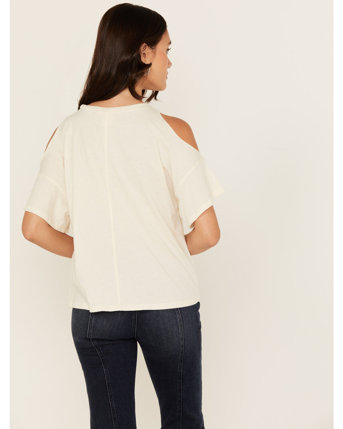 White Crow Women's Raise Hell Cold Shoulder Short Sleeve Graphic Tee