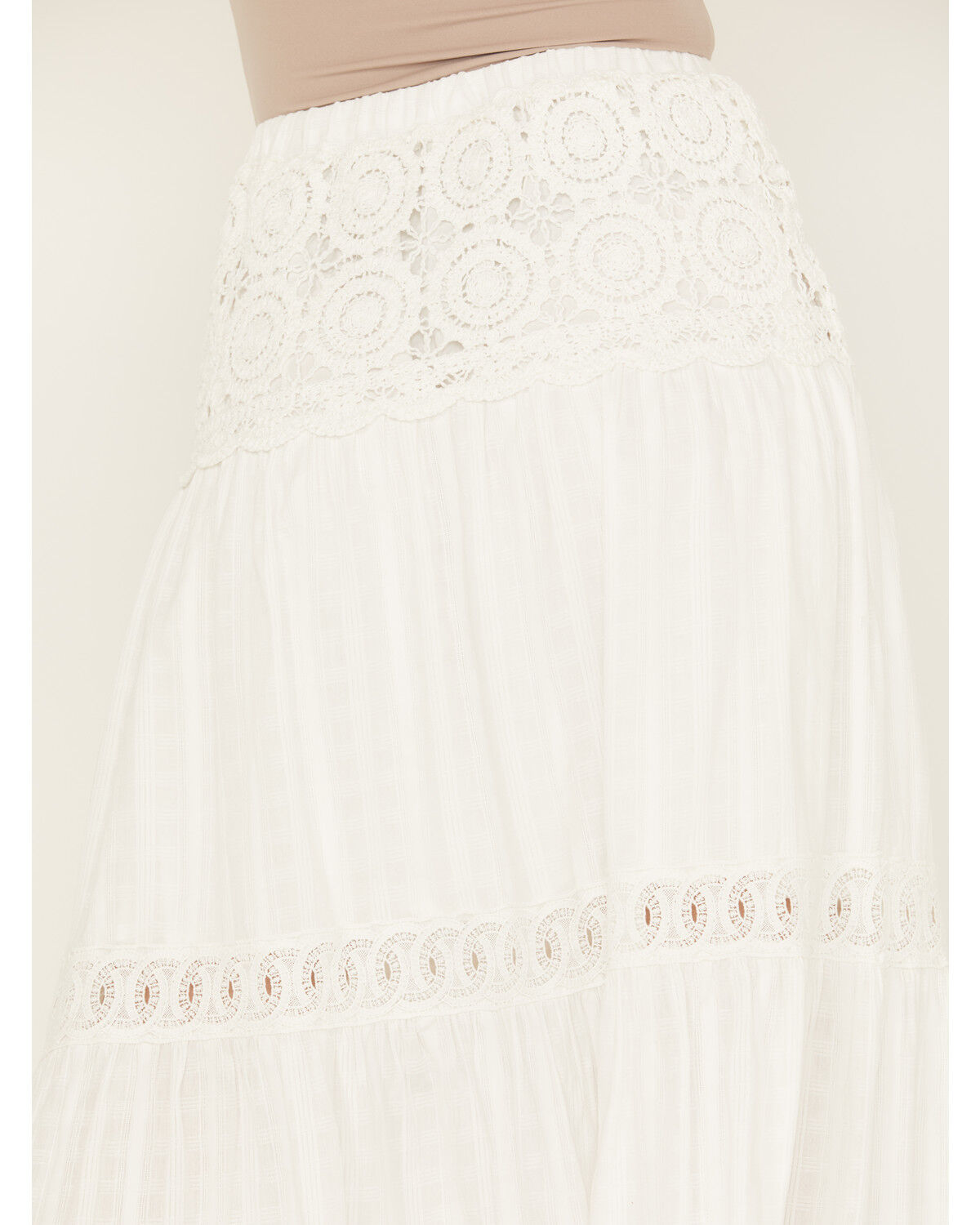 Miss Me Women's Crochet Lace Yoke Skirt