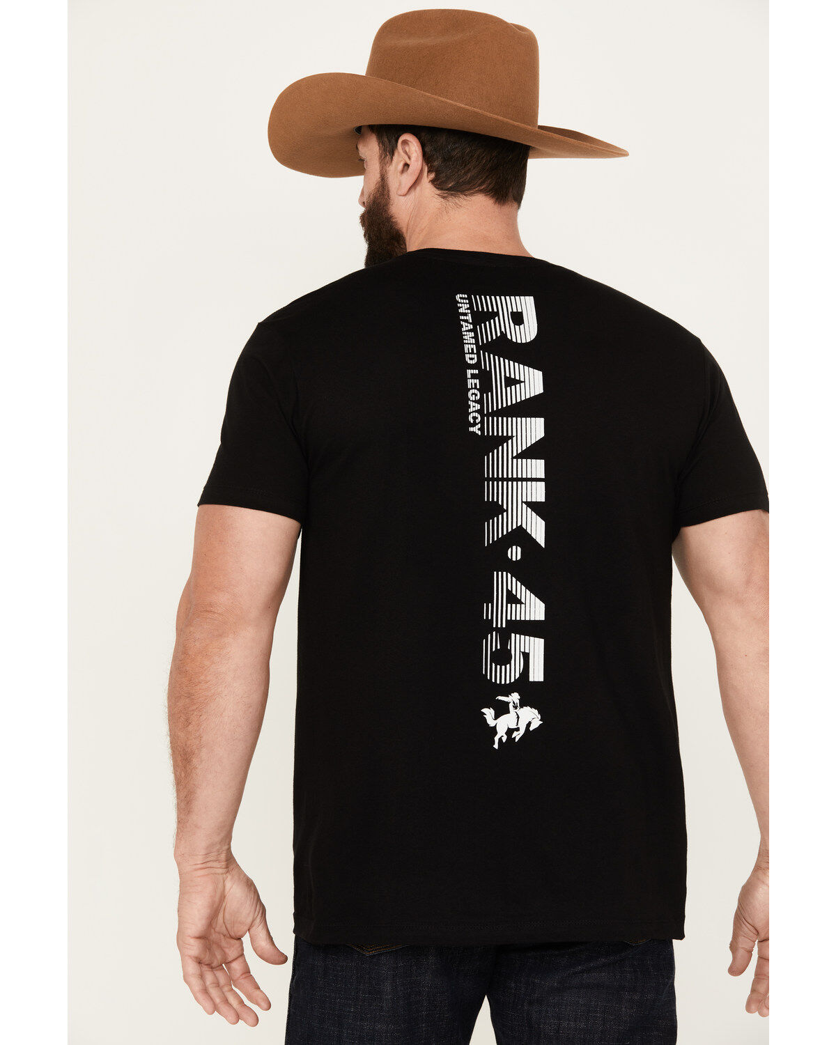 RANK 45&reg; Men's Bronco Coral Short Sleeve Graphic T-Shirt