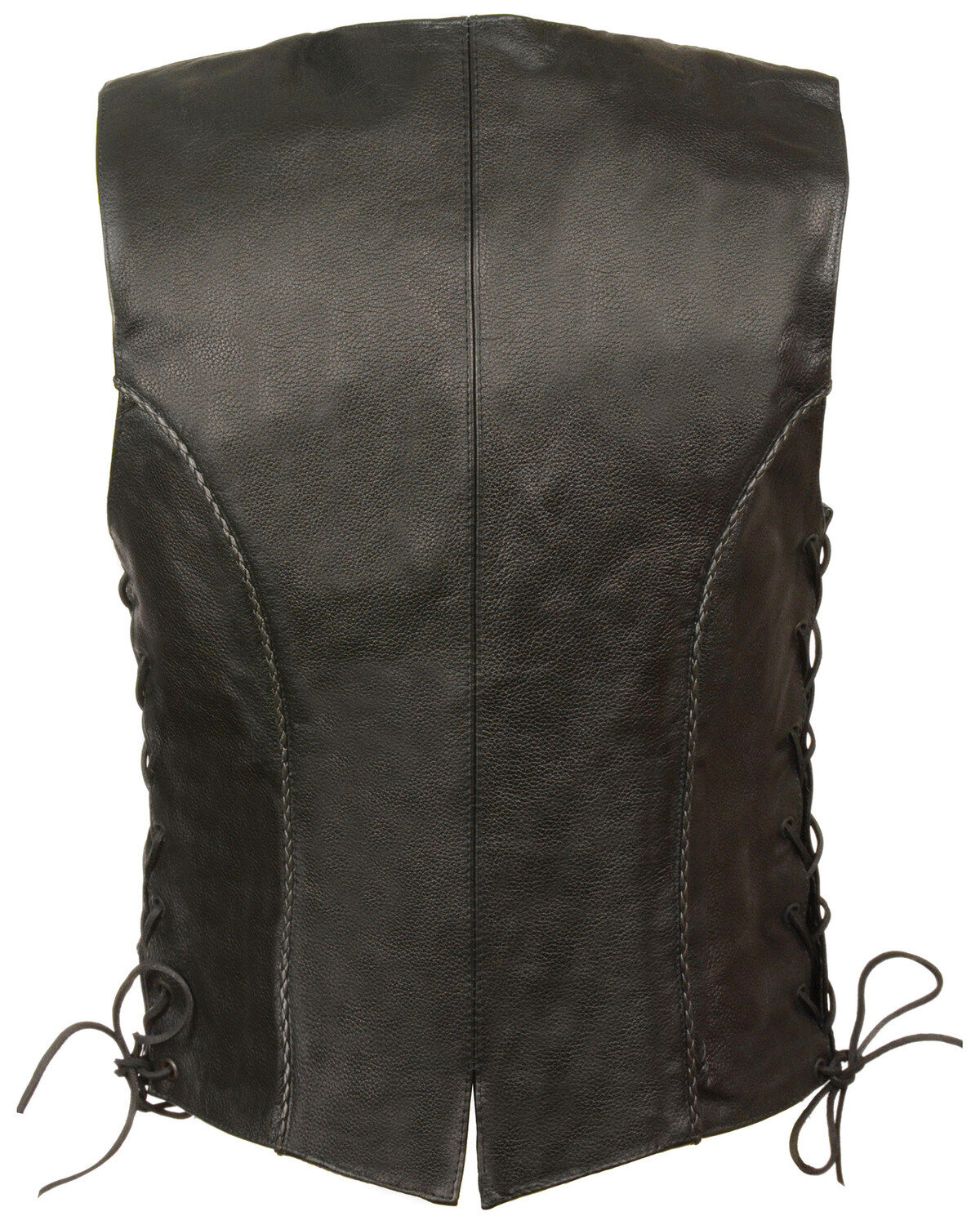 Milwaukee Leather Women's Thin Braid Snap Front Vest - 4X