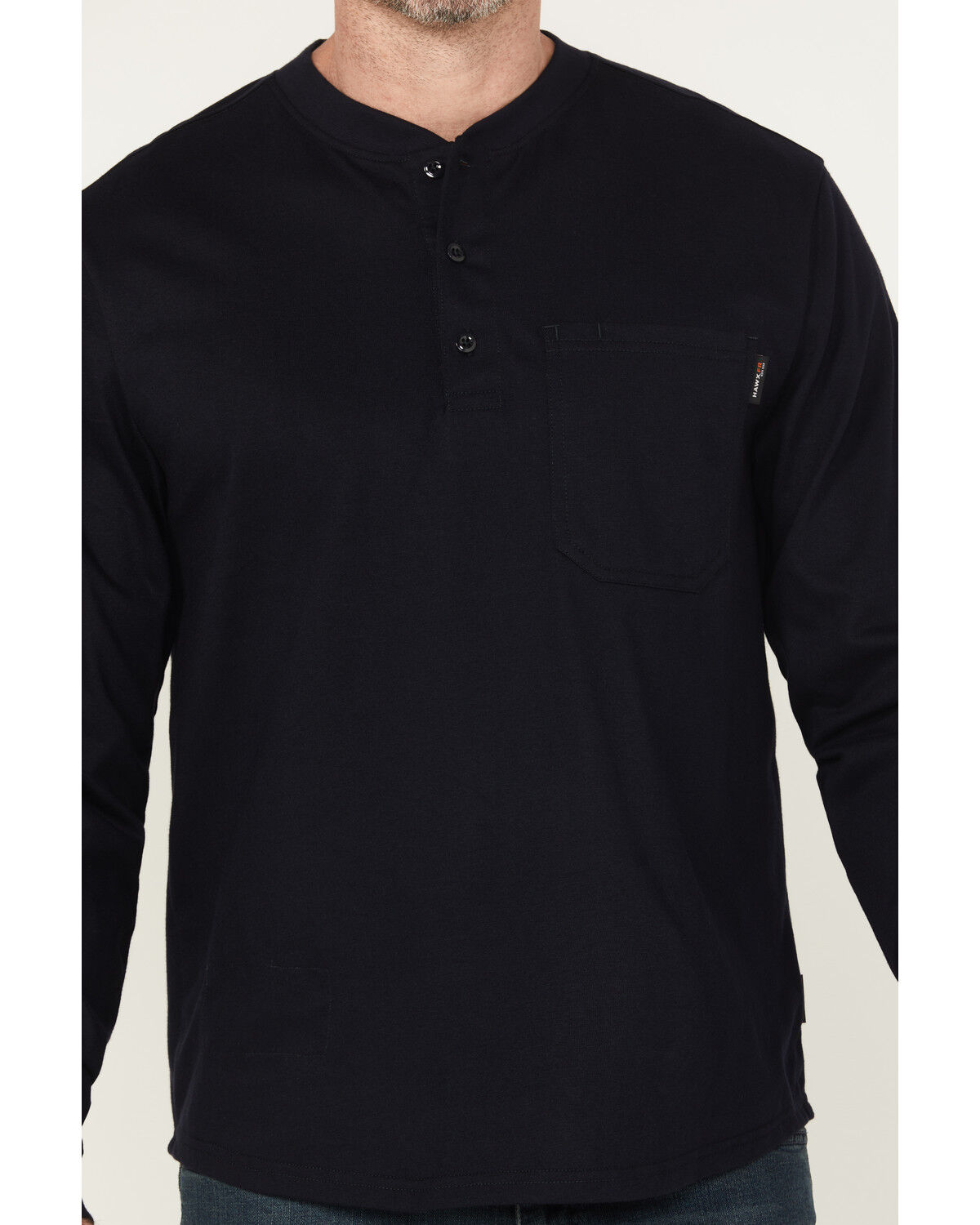 Hawx Men's FR Long Sleeve Pocket Henley - Big & Tall